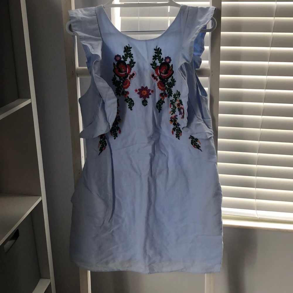 Zara Trafaluc Collection Sleeveless Floral Dress